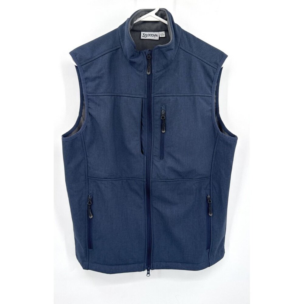 33000‎ FT Vest Mens Sz M Full Zip Windbreaker Outdoor Hiking Polyester Fleece